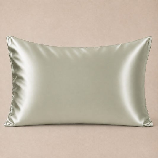 22 Momme Mulberry Silk Pillowcase – Hidden Zip – Golden Olive
