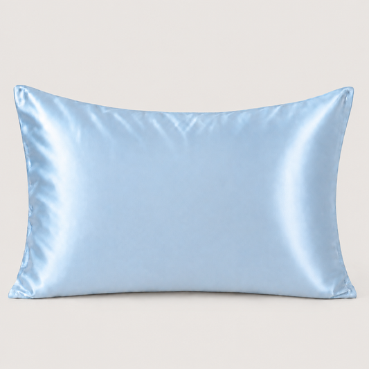 22 Momme Mulberry Silk Pillowcase – Hidden Zip – Powder Sky