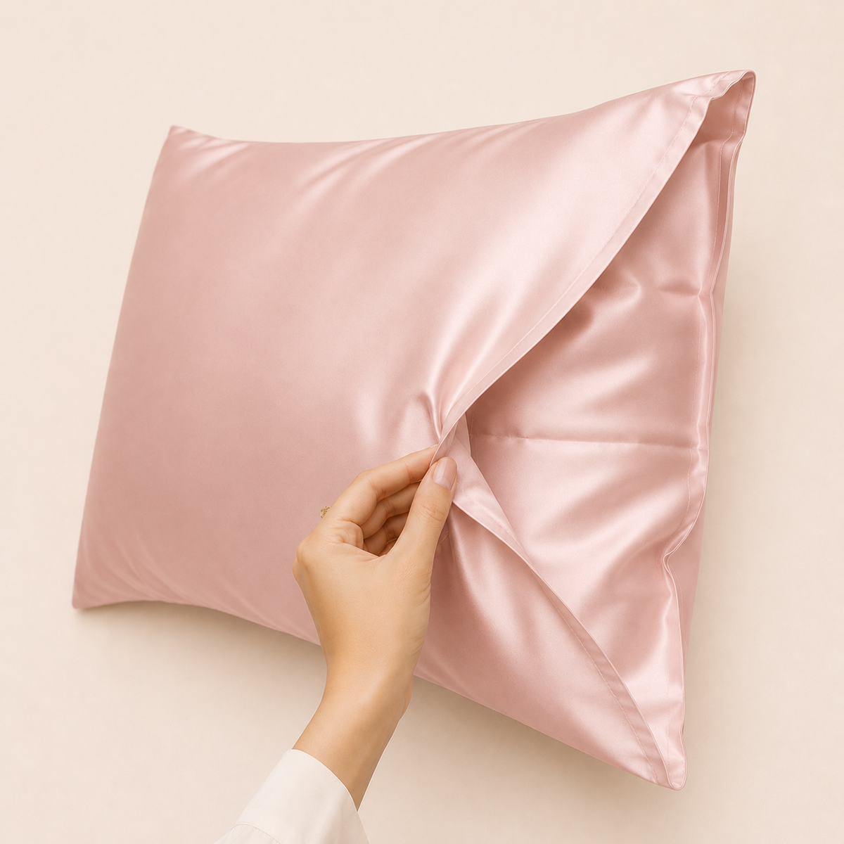 25 Momme Mulberry Silk Pillowcase – Envelope – Blush Pearl