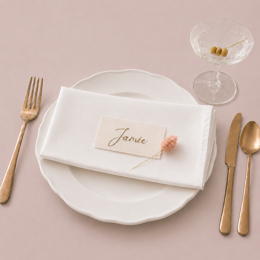 Organic Cotton Poplin Napkins  — Pack of 6