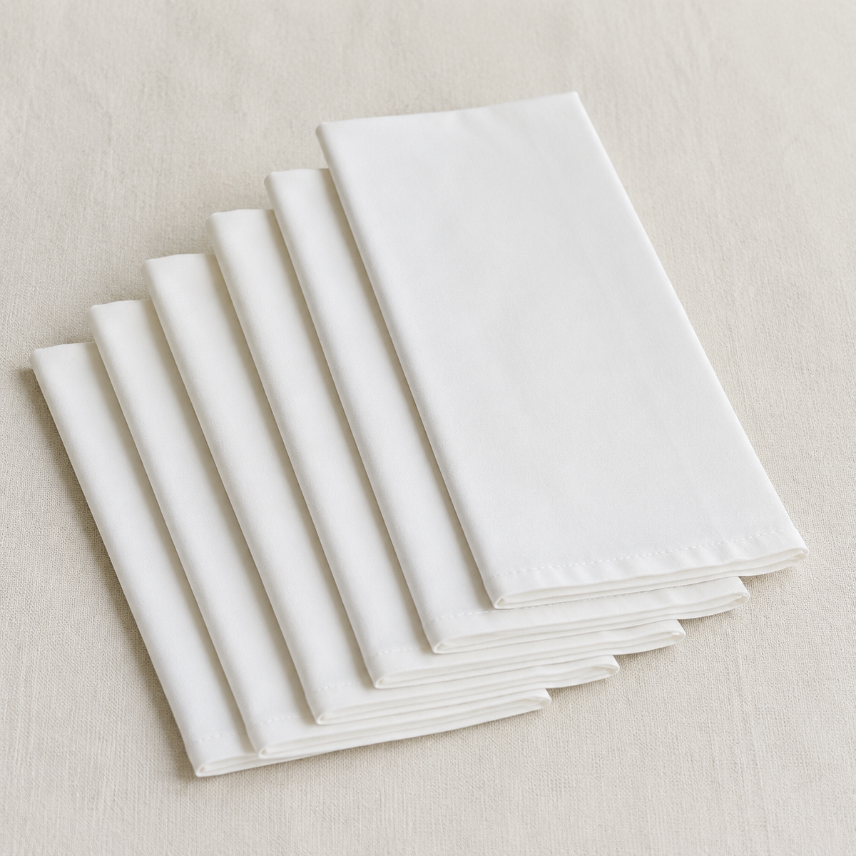 Organic Cotton Poplin Napkins  — Pack of 6