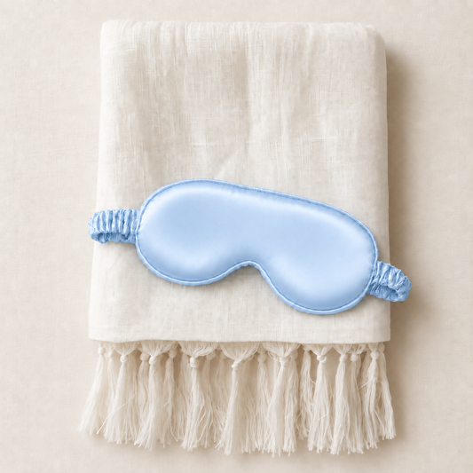 Powder Sky Serenity — Linen & Mulberry Silk