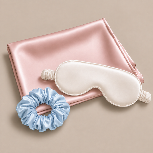 Mulberry Silk Sleep Ritual — Blush & Sky