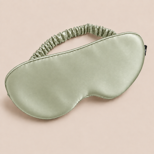 Mulberry Silk Eye Mask - 22 Momme - Golden Olive