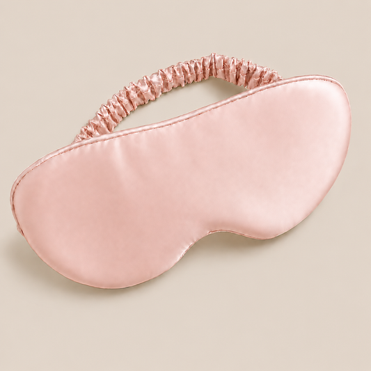Mulberry Silk Eye Mask - 22 Momme - Peach Blush