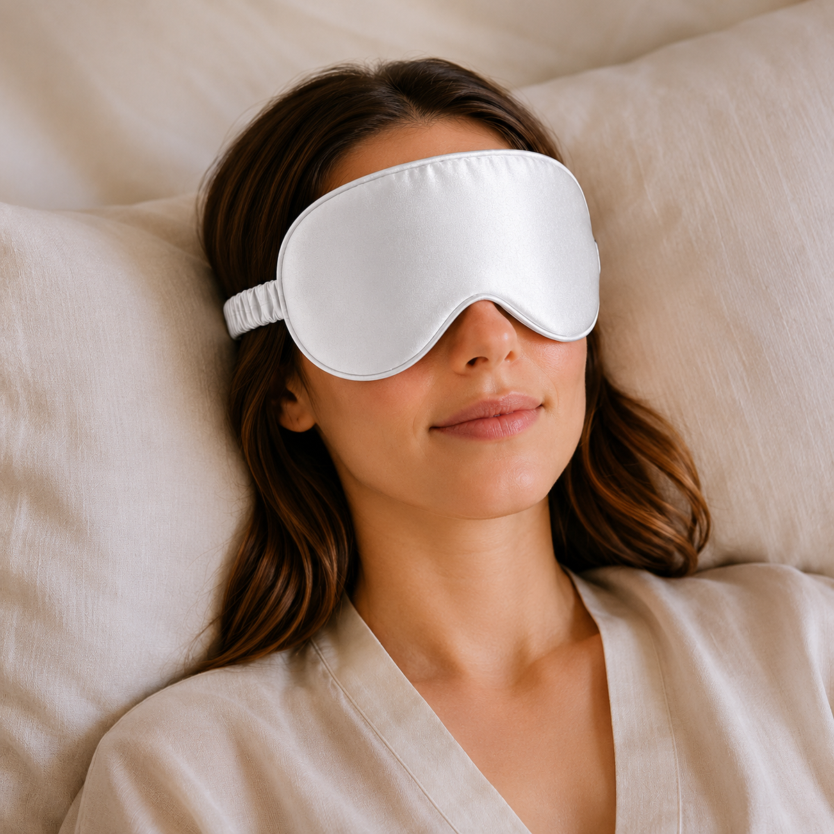 Mulberry Silk Eye Mask - 22 Momme - Silver Mist