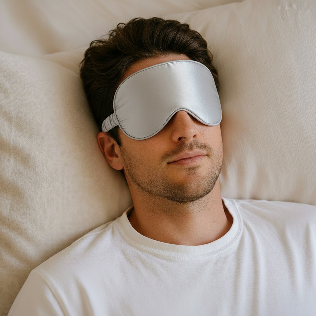 Mulberry Silk Eye Mask - 22 Momme - Silver Mist