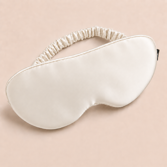 Mulberry Silk Eye Mask - 22 Momme - Soft Ivory