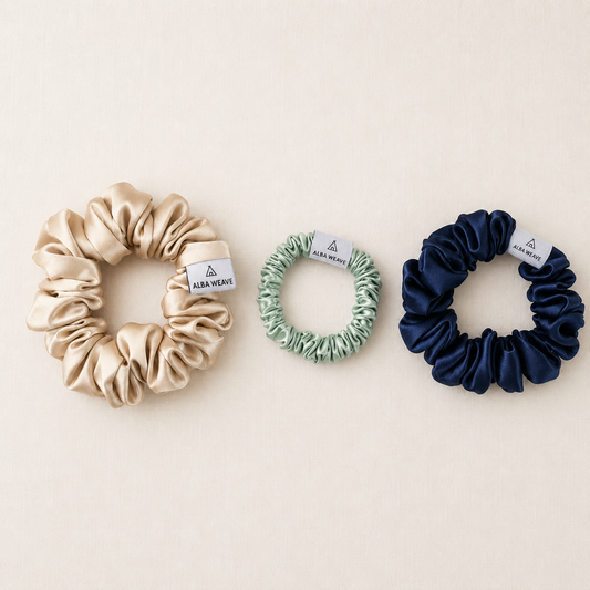 Everyday Edit — Mulberry Silk Scrunchie Set of 3