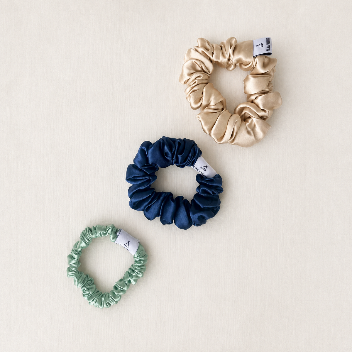 Everyday Edit — Mulberry Silk Scrunchie Set of 3